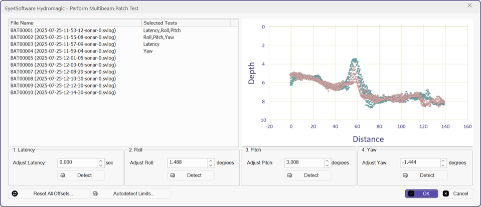 Click the record button to start raw data recording