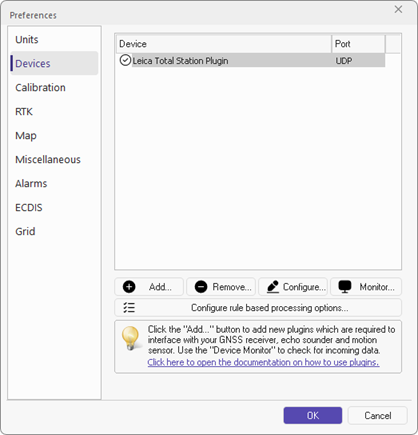 Plugins can be unloaded using the Remove button