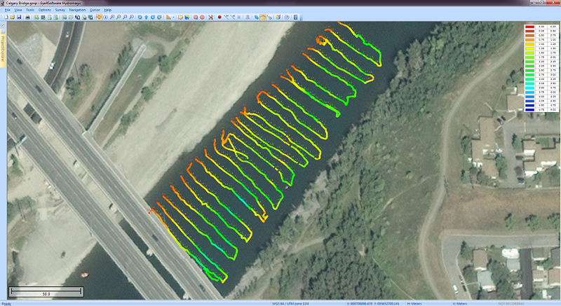 Hydrographic Survey Software for Windows, Single Beam Data Collection