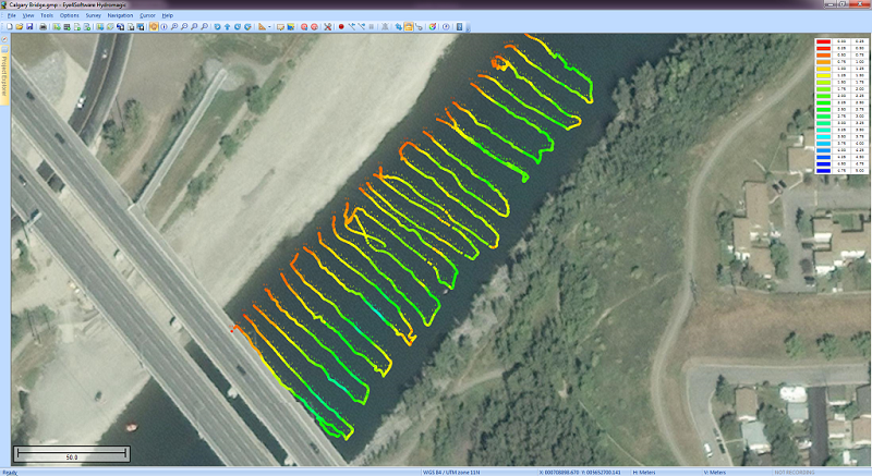 Hydrographic Survey Software for Windows,  Single Beam Data Collection