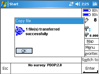 A popup will tell you that the files have been imported