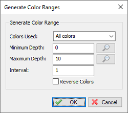 Use the Generate Color Ranges dialog to generate a color set automatically