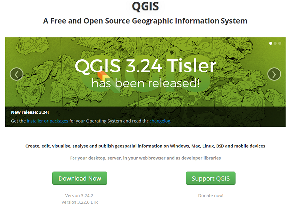 QGIS can be downloaded free of charge from their website