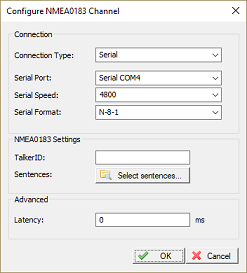 NMEA0183 Plugin Configuration