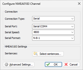 NMEA0183 Plugin Configuration