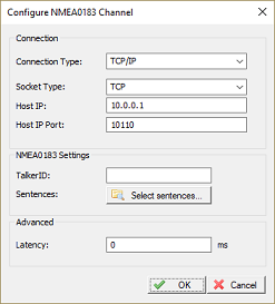 NMEA0183 Plugin Configuration