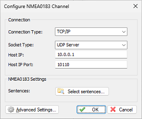 NMEA0183 Plugin Configuration