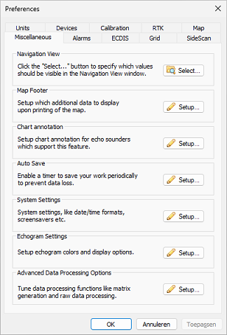 Miscellaneous Preferences