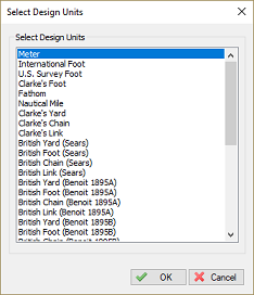 Select working units for your vessel design