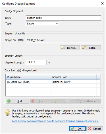 Add a Ladder segment to define the shape and length of the suction tube itself