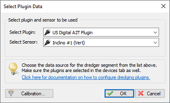 Click the Add button to select the plugin and sensor