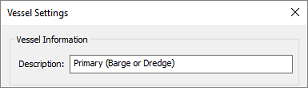 Enter a descriptive name for the vessel