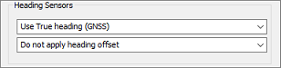 Select which heading sensor to use, either a compass or calculated heading