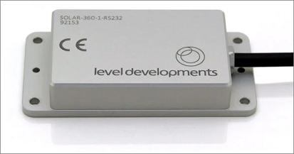 The level developments solar 360 inclinometer sensor