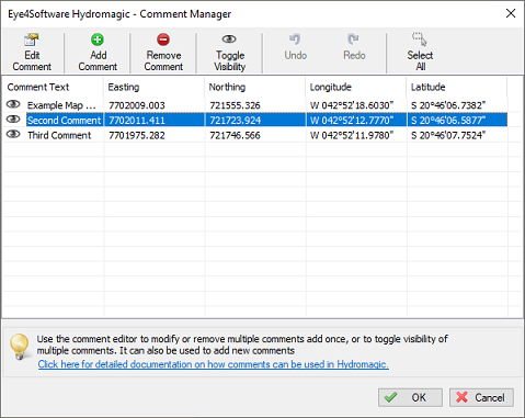 The Comment Manager allows you to perform operations on multiple comments at once