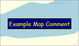 Example of a customized comment as map overlay