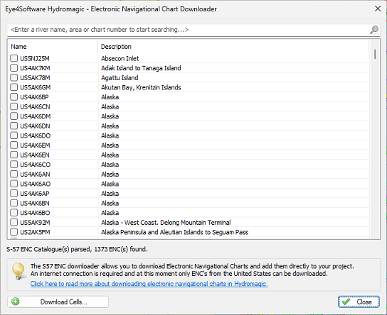 Downloading Electronic Navigational Charts