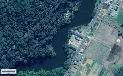 Satellite image with default brightness