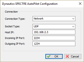 Configuring the SPECTRE autopilot plugin