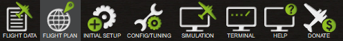 Swicth to planning mode by clicking the fligh plan button