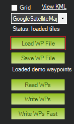 Load the QGC waypoints file generated by Hydromagic
