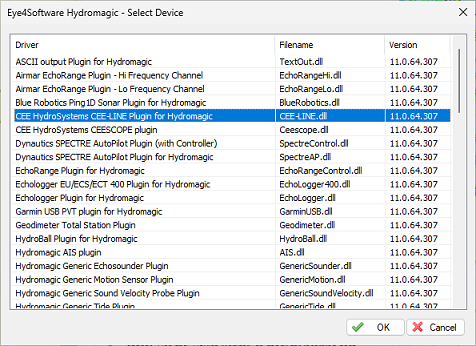 select the Dynautics SPECTRE plugin