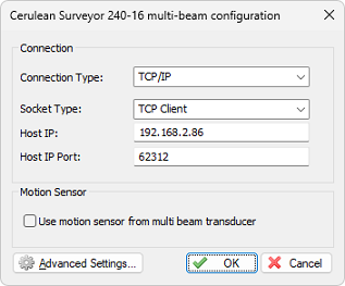 select the Cerulean Sonar Surveyor 240-16 plugin