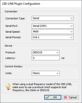 Configuring the communication and units settings first