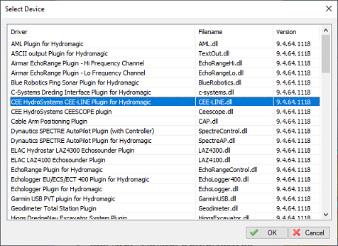 select the CEE-LINE plugin for Hydromagic from the list