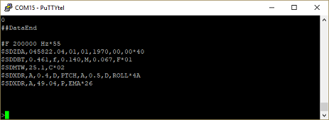 switch the EchoLogger into command mode