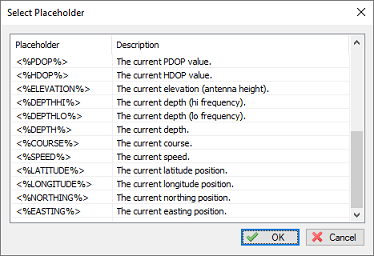 Select a placeholder for the output string