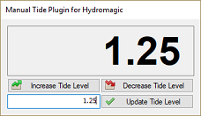 setting the tide level manually