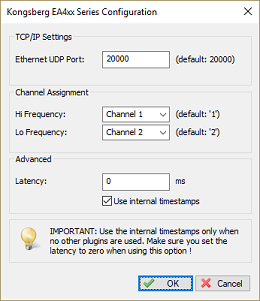 Configuring the EA4xx plugin