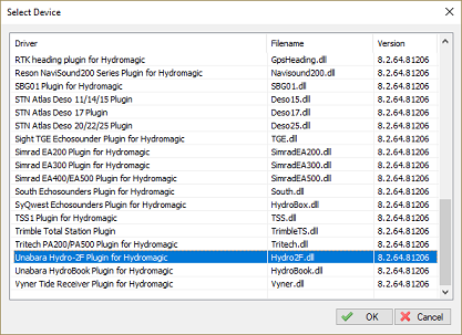 select the Unabara Hydro-2F plugin