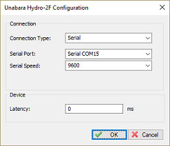 configuring the Unabara Hydro-2F plugin