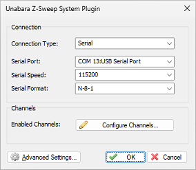 configuring the Unabara Hydro-2F plugin