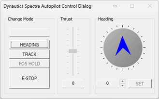 Autopilot modes supported by the Dynautics SPECTRE autopilot