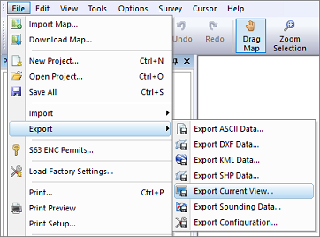 Select Export Current View from the File => Export menu