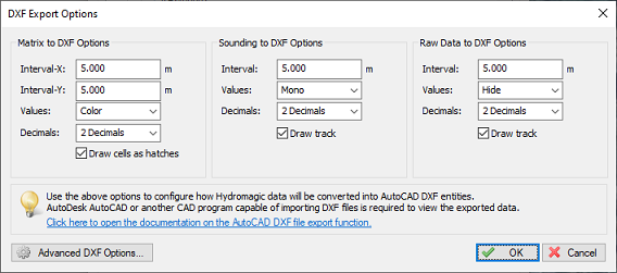 DXF Export Text Options