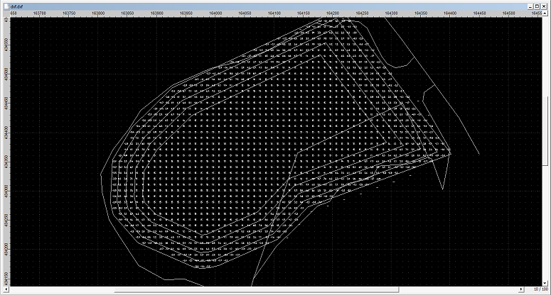 Example file opened in QCAD