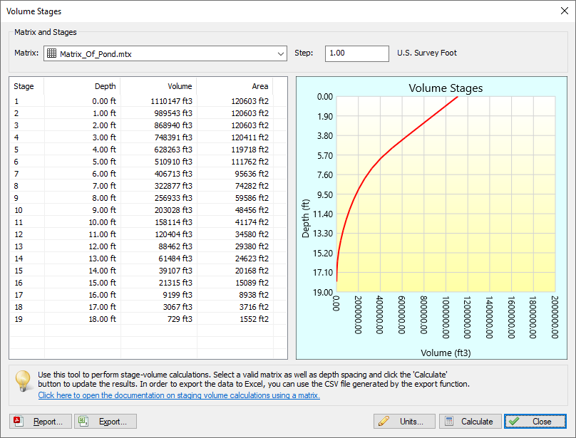 Volume Calculation (Stages) - Eye4Software Hydromagic - Hydrographic ...