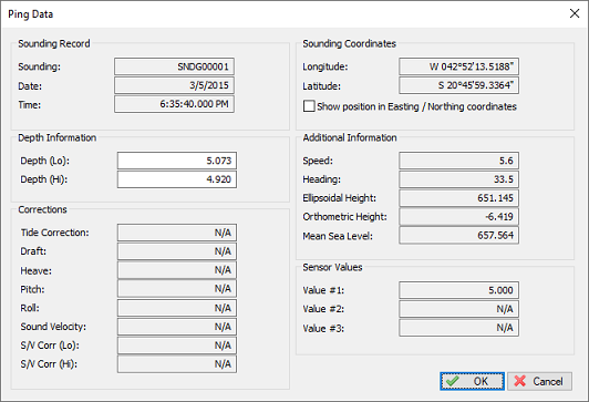 double-click a data raw to see all the details for the record (ping)