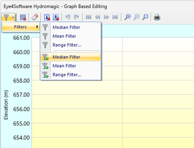 Use the median filter tool to further smooth the data after manual spike removal