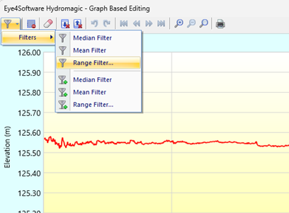 Use the range filter tool to filter out invalid values.