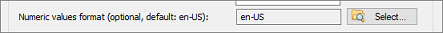 Select format of the floating point values inside the file