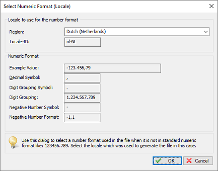 Use the numeric format dialog box to try out various formats