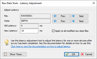 Fix latency errors with the latency adjustment tool