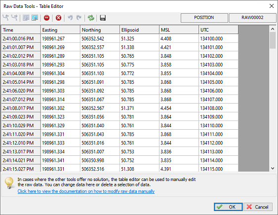 table editor