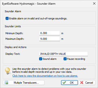 Sounder Alarm Preferences