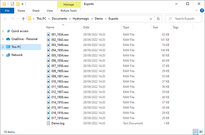 After selecting the raw data files, the detected UTM zone will be displayed.